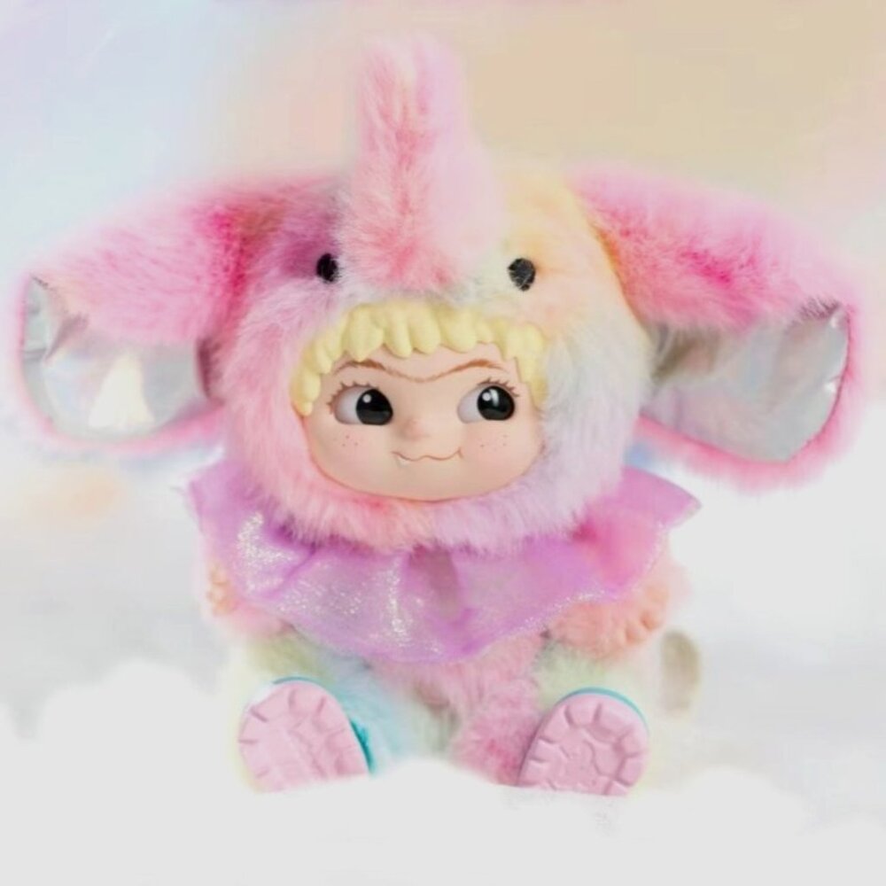 Wakuku‎ Tie Dye Dreamy Elephant Plush Pendant Limited Edition Letsvan US Seller